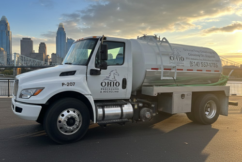 Ohio Processing and Recycling pumper truck